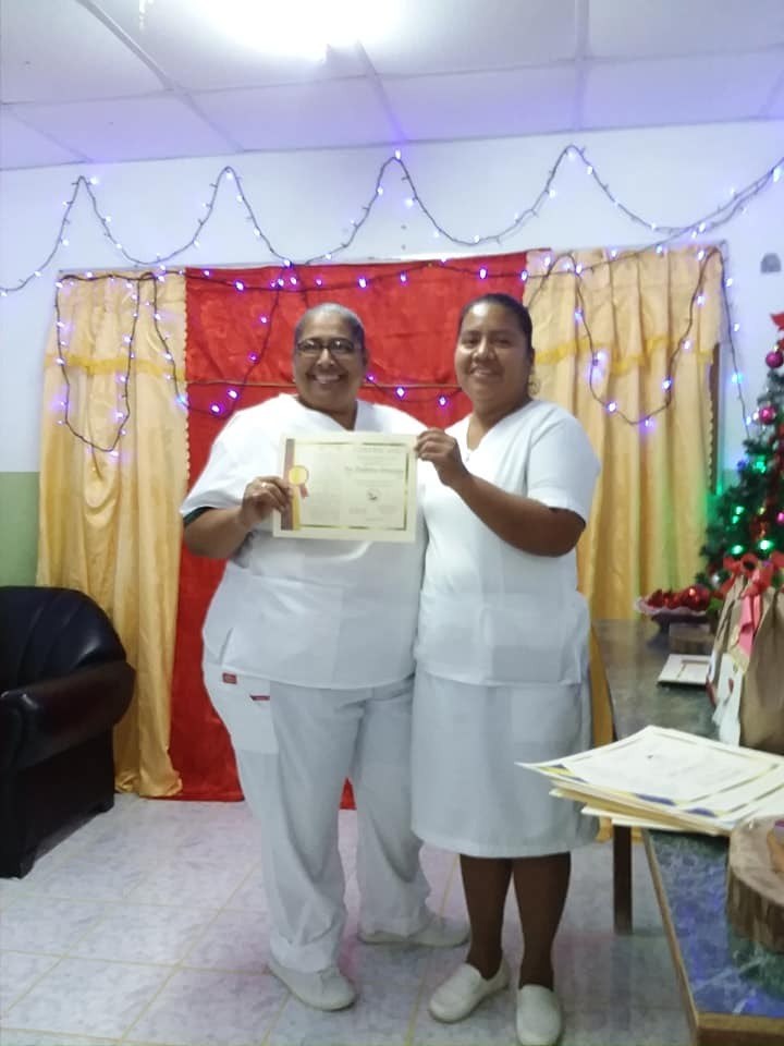 Belize nurses at a recognition presentation